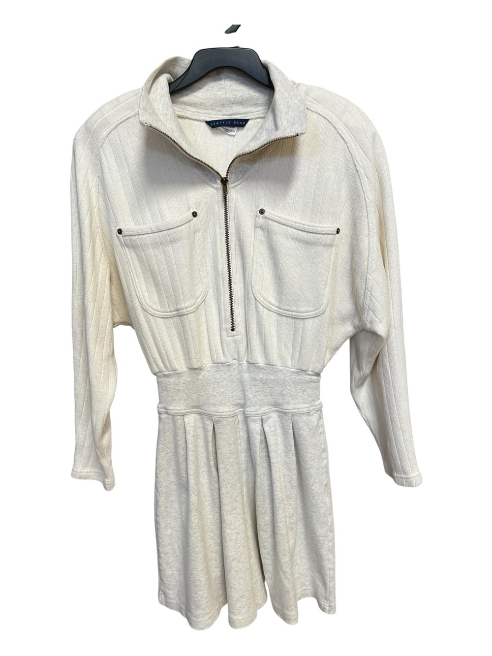 EUC Seattle Gear Cream Long Sleeve Vintage Romper | Size Medium